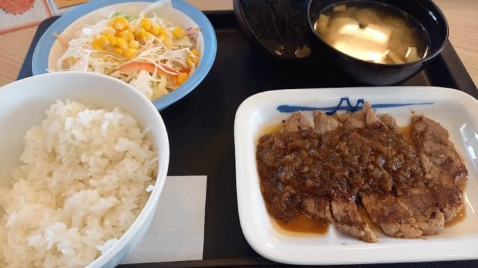松屋のランチ普通盛りが・・・