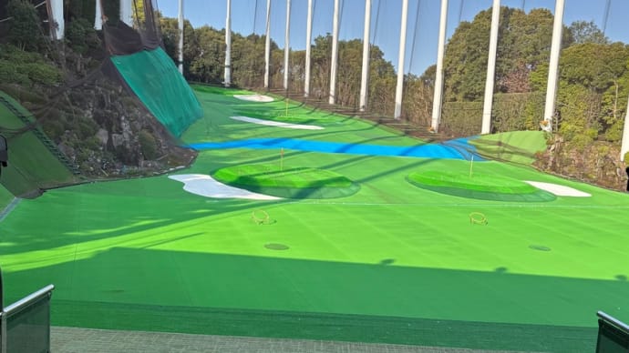 早朝からのゴルフ⛳️練習