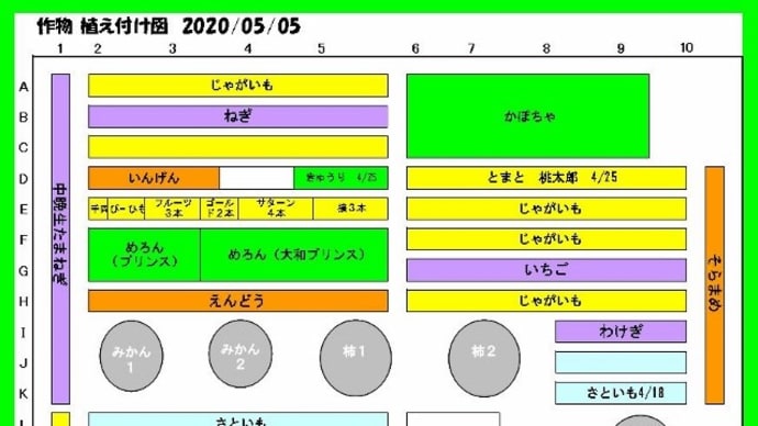 2020/05/05 夏野菜2020 のまとめ