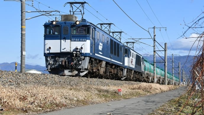 本日の撮影 今年最初の貨物 中央西線貨物8084レと中央東線貨物2080レより