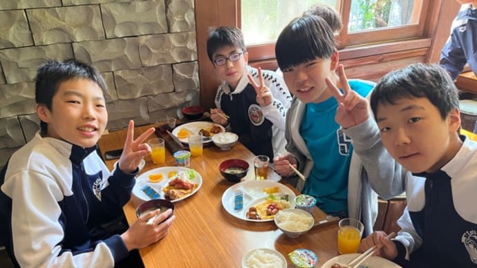 Xコース合宿【桐花園】3日目 朝食