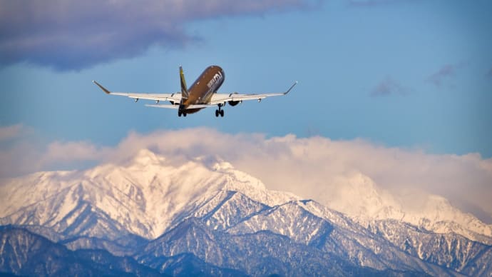 信州まつもと空港でＦＤＡ機を撮る・・・（松本市）　☆久しぶりの飛行機撮影　2月2日撮影