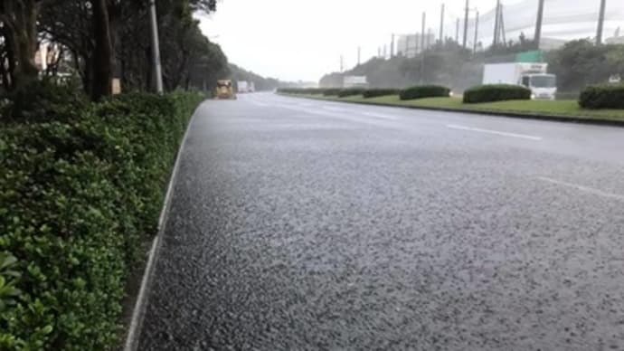大雨による道路冠水の記録を