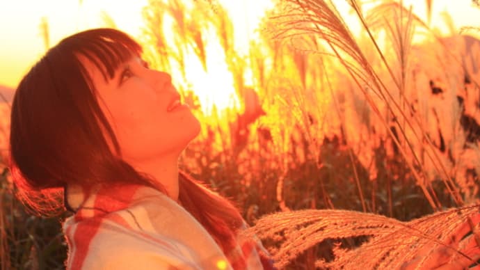 〔LaLaSweet〕柚南みゆき　曽爾高原　夕陽に燃ゆるススキ