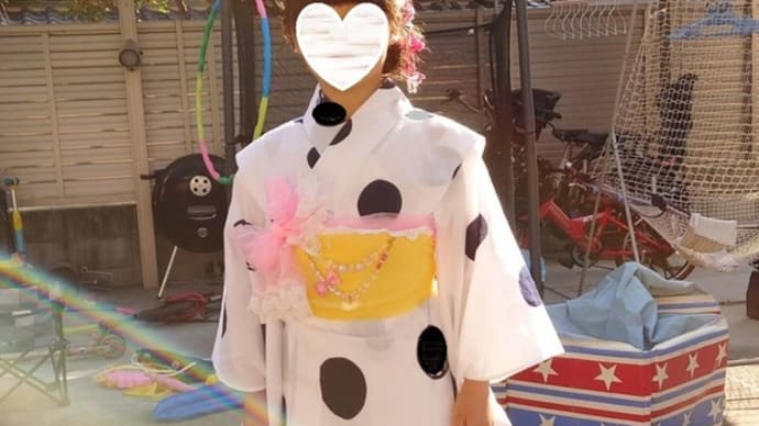 令和4年7月2日出張着付は2件中1件目は堺市堺区、お子様の浴衣の着付&ヘアセットのご依頼でした