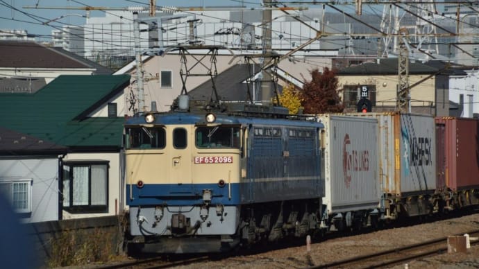 EF65-2096 大型コンテナ牽引(4072レ)【尻手駅:南武支線】2023.12.8