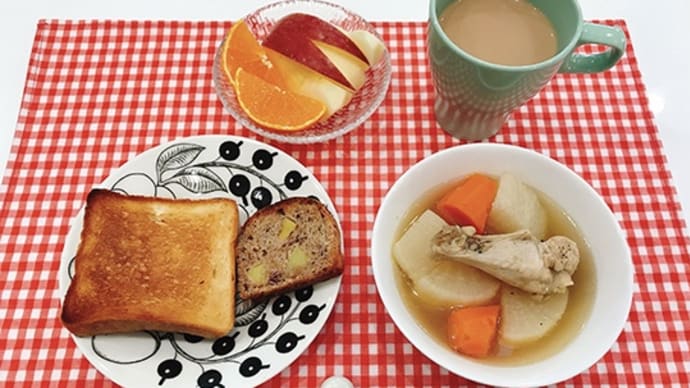 大根のポトフで朝ごはん