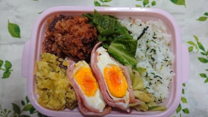 鶏からとハムエッグ弁当