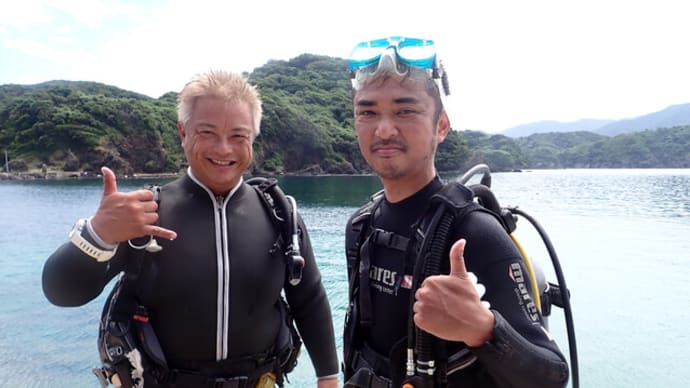 8月19日(土)広島市から久々、体験ダイビングに参加いただきました。