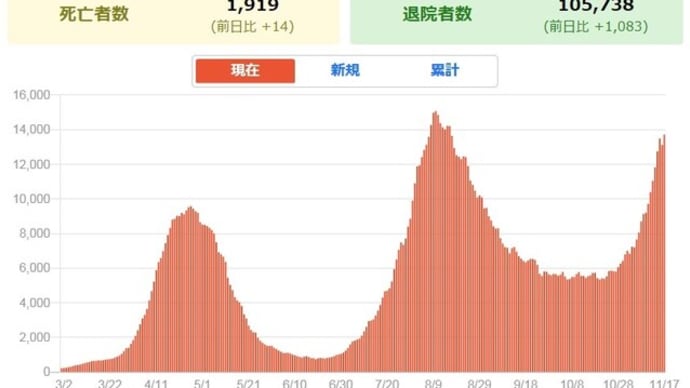 日本列島もはやコロナウイルス再び蔓延!SOS点滅だ!年代に無関係な感染、死者増大傾向懸念!