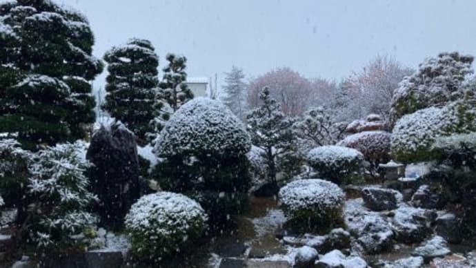 雪、春祭り、ブルーベリーの紅葉