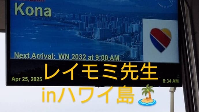 レイモミ先生🌴ハワイ島へ
