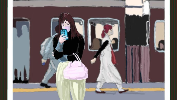 Girl with smartphone 5262/スマホ女子