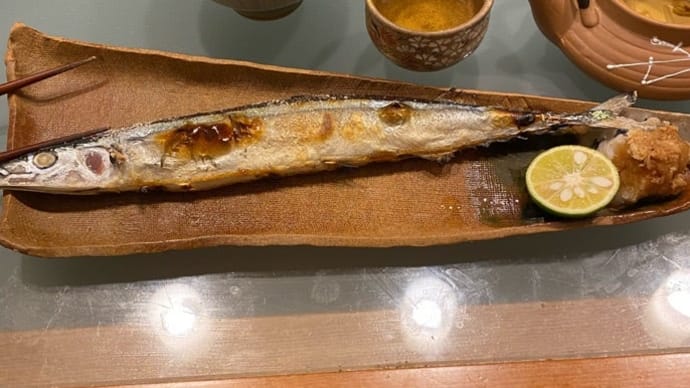 私の10月のプチ贅沢。秋刀魚、マツタケ。土瓶蒸し