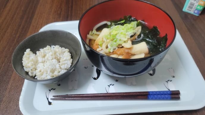 胃と腸にも優しい、今夜は『うどん』♪