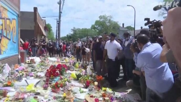<米国黒人暴行死暴動>米 黒人男性の遺族が現場訪問 破壊や略奪やめるよう訴え