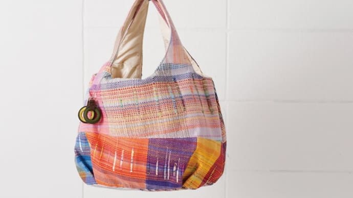 <大阪製ブランド-バッグ・財布等入れ物類> さをり織りくり手BAG Bloomin’(ブルーミン)