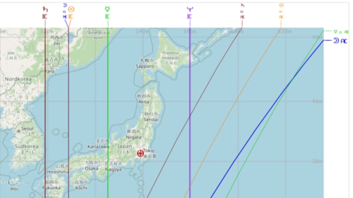3月4日 射手座下弦の地図