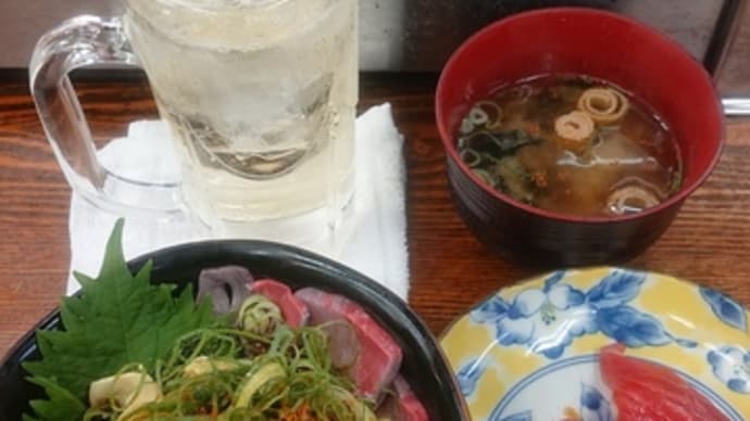 「市場食堂「駅前」和田岬店」!!「ねぎまみれブリ丼」!!