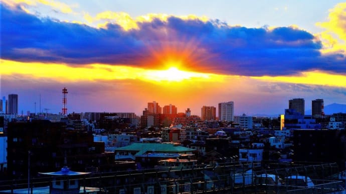 👼🐉大都会・東京の神々しい【🌞落陽】光景❢❢