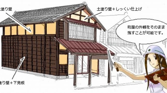 土塗り壁のリフォーム