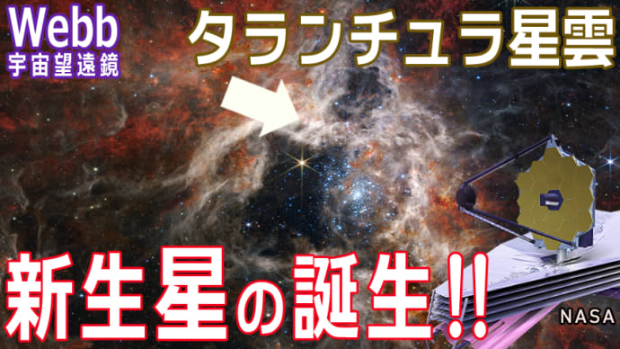 【JWST】驚くべき100億年前の宇宙を留める荒れ狂う星形成領域「タランチュラ星雲」に、最新鋭ジェイムズウェッブ宇宙望遠鏡が挑む!太陽1000万倍の最高光度をもつ史上最大の星雲。