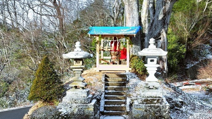 赤地蔵周辺と上空からの風景
