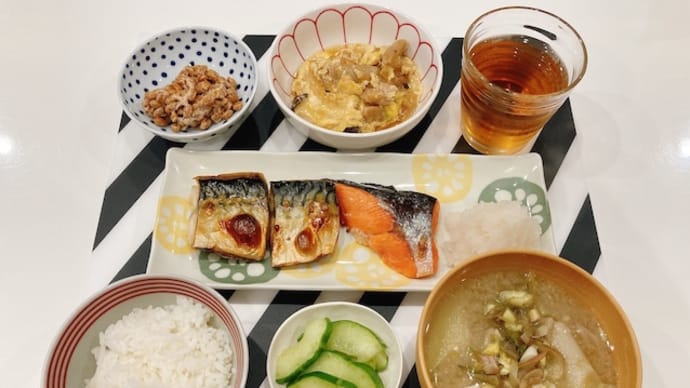 ふるさと納税で、焼き魚定食の夜ごはん