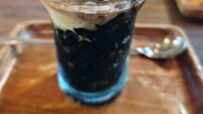 自家焙煎珈琲の『コーヒーゼリーアイスのせ』が旨い❗・・・みちくさ(本部町営市場)