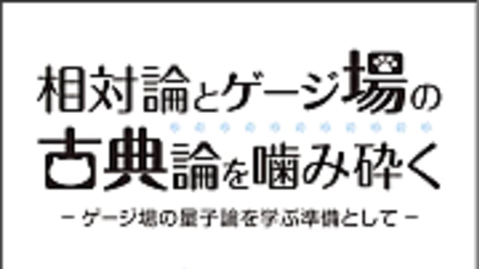相対論とゲージ場の古典論を噛み砕く: 松尾衛