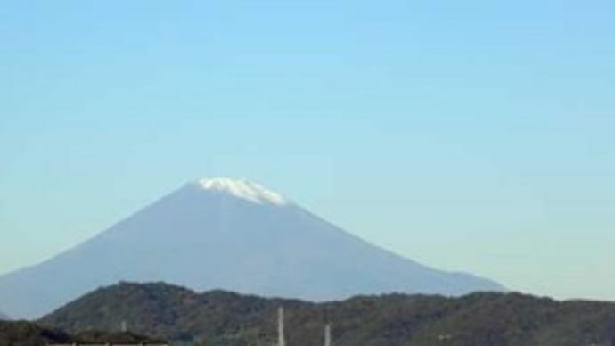 すっきりと見えた富士山