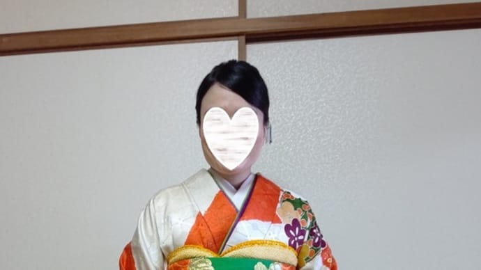 令和4年11月7日出張着付けは堺市南区、振袖の着付&ヘアセットの依頼でした(担当坂田・嶋岡)