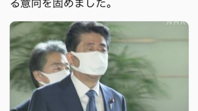 安倍総理が突然の辞任・・・お大事になさってください&回復されたら説明を。
