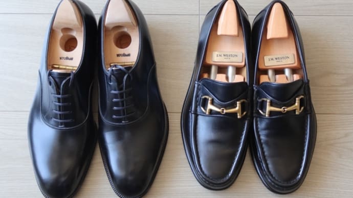 < Shoe care > 黒靴の手入れ
