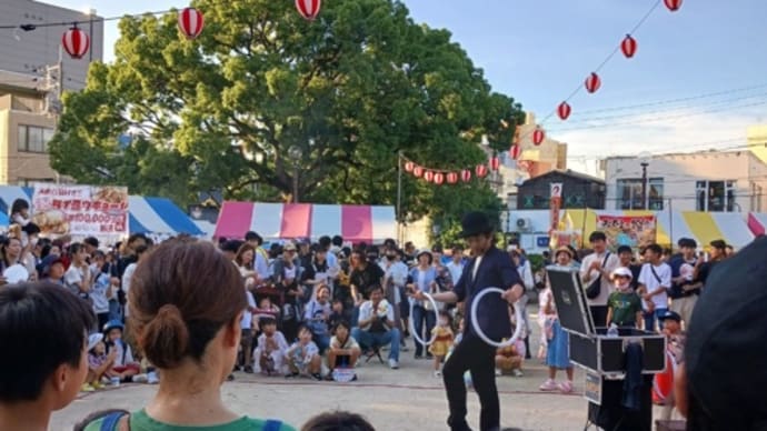 徳山夏祭り2024!山口ゆめ花大道芸PR大作戦第1弾決行。
