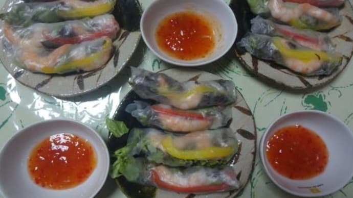 野菜たっぷり生春巻き
