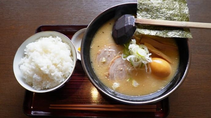 手打ちらーめん さっぽろ まるとくとりこつらーめん(味噌味) 新潟県上越市頸城区上吉194-7