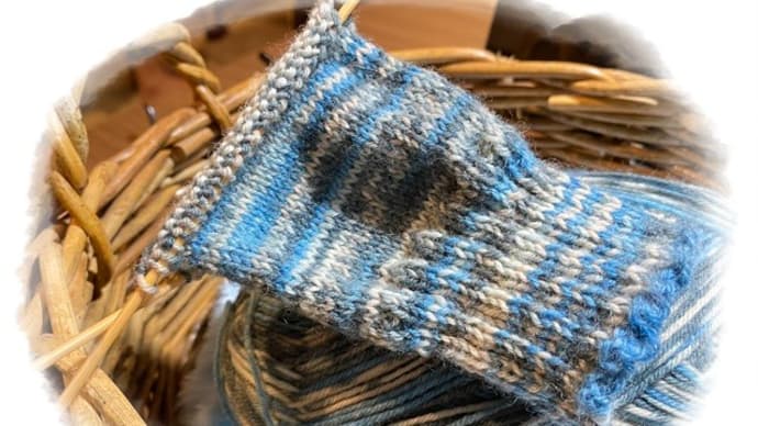 カーリングと毛糸の手編み