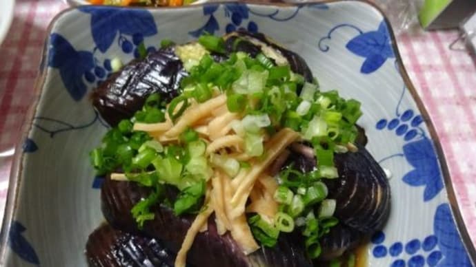 キンキンに冷えた冷製なすの醤油煮