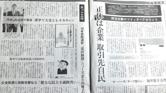 続続報「ネットまで桜をやとう自民党」森ゆうこ議員が国会質問
