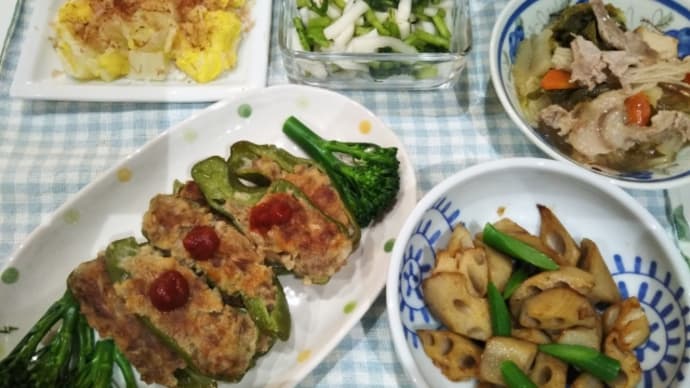 ピーマンno肉詰め♪