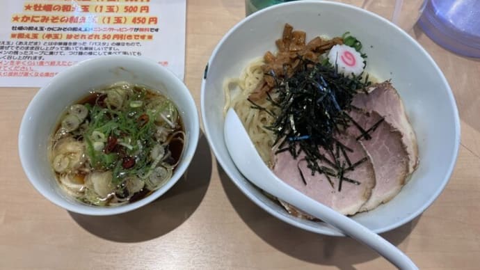 つけ麺もやっぱり生姜使ってますね(中華そば 結。@大森)