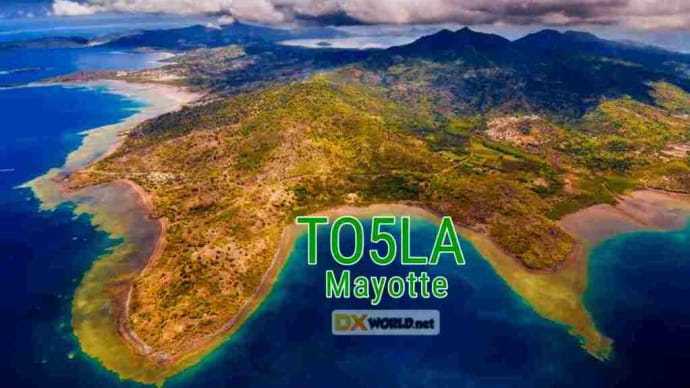 アフリカのフランス領「マヨット（Mayotte）」の「TO５LA」と交信できる