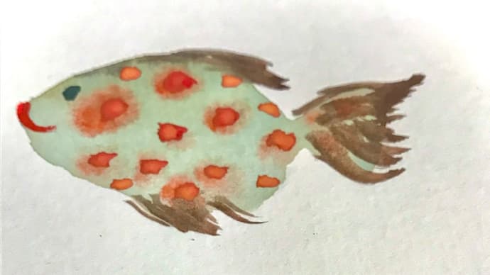 * らくがき★海いけないから魚描く描く *