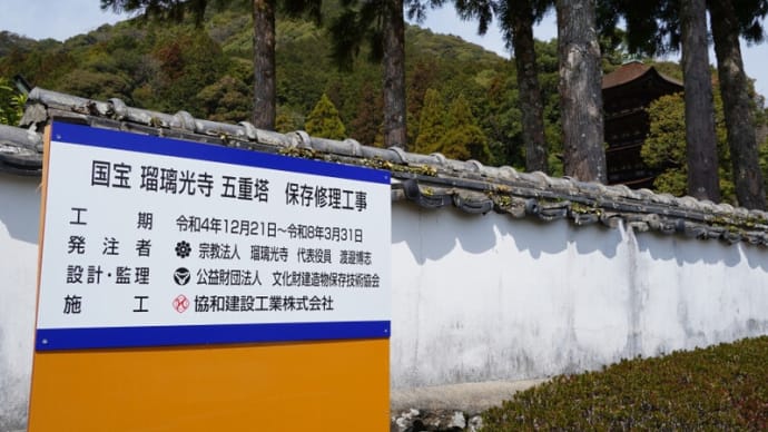 瑠璃光寺五重塔大改修