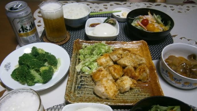 鶏胸肉の唐揚げで晩ご飯!数字マジックー2