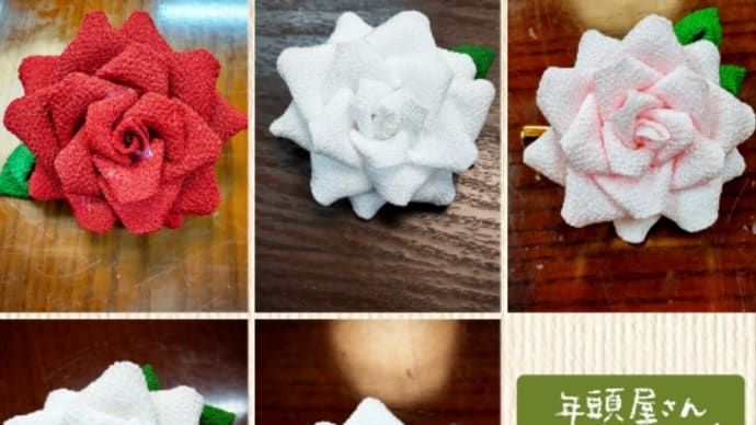 薔薇のブローチ と お昼ごはん