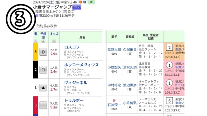 6頭立て、この際だから全部買う？