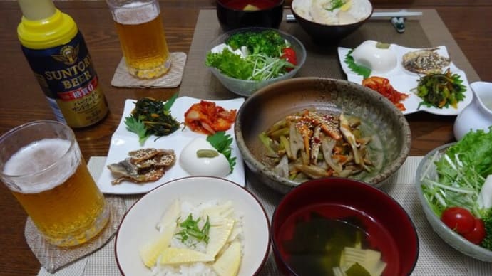 お初の筍ご飯と若竹汁!フィギュアを応援♪エキシビション