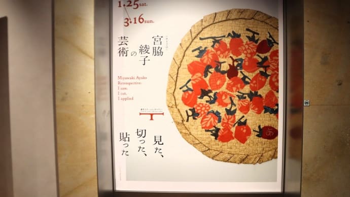 東京ステーションギャラリーで、『生誕120年 宮脇綾子の芸術 見た、切った、貼った』を観ました。